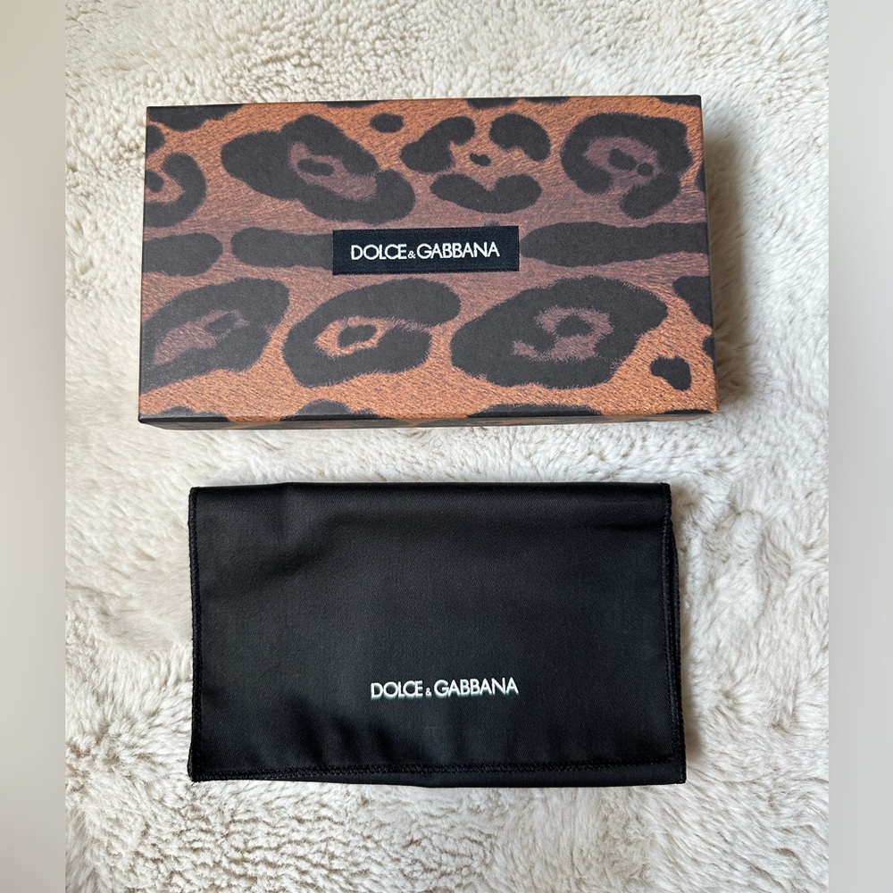 Dolce & Gabbana Leopard Print Box with Dust Sheet